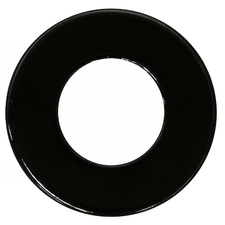Midwest Fastener Flat Washer, For Screw Size 1/2" , Steel Black Chrome Finish, 5 PK 34415
